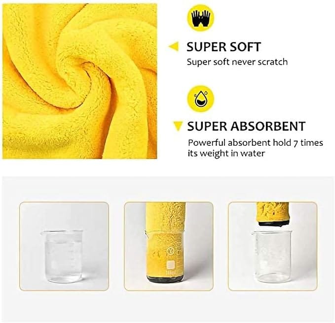 Inkbird Microfiber Vehicle Washing Cloth Towel for Car, House, Window (Pack of 1) Cleaning Cloths Car Cloths & Towels