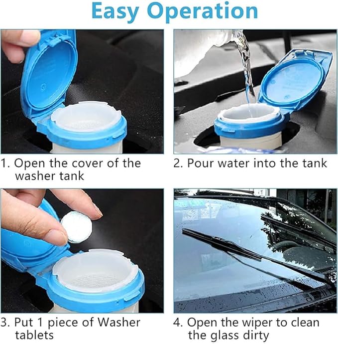 car cleaning tablet, Car Wiper Tablet Pack of 10