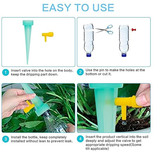 Plastic 12 Pcs Drip Irrigation Kit For Home Garden