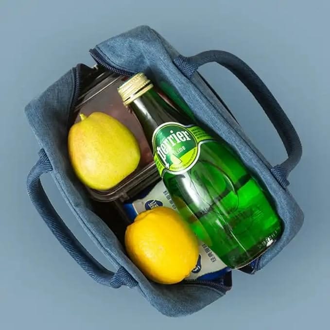 Lunch Bags Insulated Lunch Bags Tiffin Bag Travel Lunch Pouch for Women & Men Work Student Kids to School Picnic Organizer Storage Lunch Box Bag Portable and Reusable