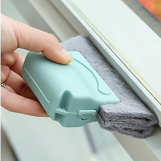 Two-In-One Glass Window Groove And Corner Cleaning Tool