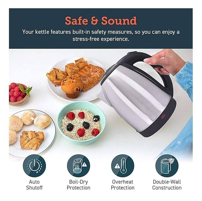 Scarlet Electric Kettle Design for Hot Water, Tea,Coffee,Milk, Rice and Other Multi PuRP Accessoriesose Cooking Foods Kettle