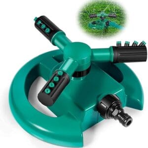 Water Sprinkler Garden Pipe Automatic 360 Garden Sprinkler Large Area Coverage Multipurpose