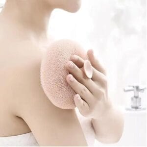 Round Loofah Scrubbing Brush-BODY- SCRUBER,BRUSH,Bath Sponge Body Scrubber Mesh For Men Women