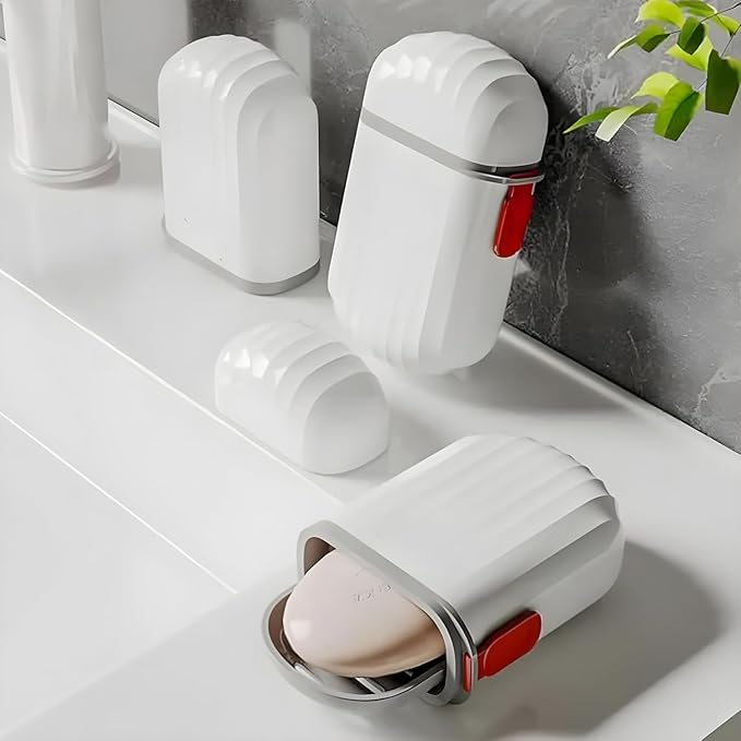 Portable Soap Boxfor Travel/Camping | Waterproof Leakproof Soap Container for Home/Bathroom Toilet Laundry