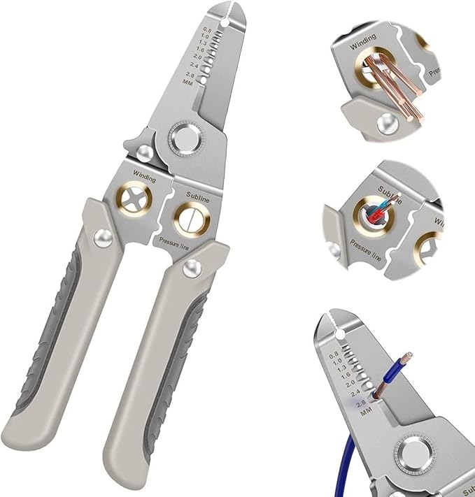 6 In 1 MultWire Stripper & Cutter (Pakad),Wire Stripper and Cutter Pliers Tools