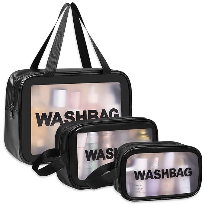WASH BAG 3 PCS SET, Makeup Pouch,Cosmetic Pouch,3 Pcs Set Makeup Pouch Bag - Wash Cosmetic Bag