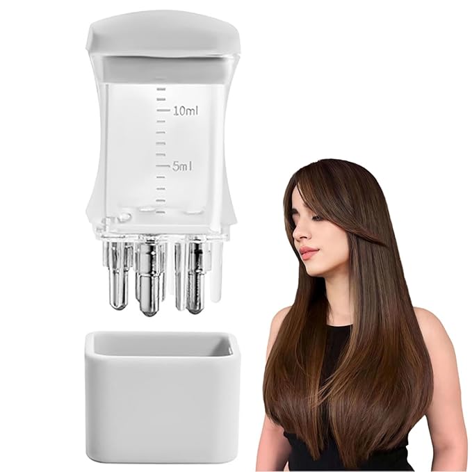 Hair Oil applicator Scalp Oil Applicator Comb | Ball Root Comb applicator Bottle Scalp Massager Hair Growth |