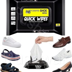 Shoes wipes,shoe wet wipes,shoe cleaning wipes,KNK Shoe sneaker wipes cleaning ( Pack of 80 wipes)