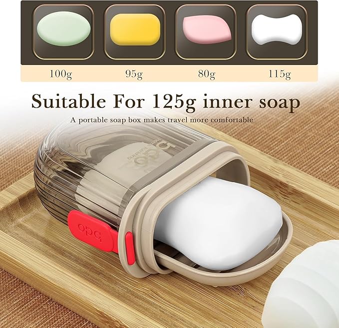 Transparent Travel Soap Case | Travel Soap Box Case | Travel Soap Holder | Portable Soap Box | Dynamic Portable Soap Case Holder | Soap Container Box | Plastic Soap Box with Cover for Travel | Plastic Soap Case Box Holder