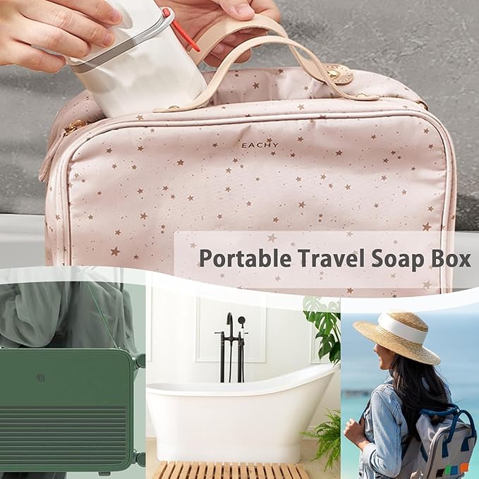 Portable Soap Boxfor Travel/Camping | Waterproof Leakproof Soap Container for Home/Bathroom Toilet Laundry