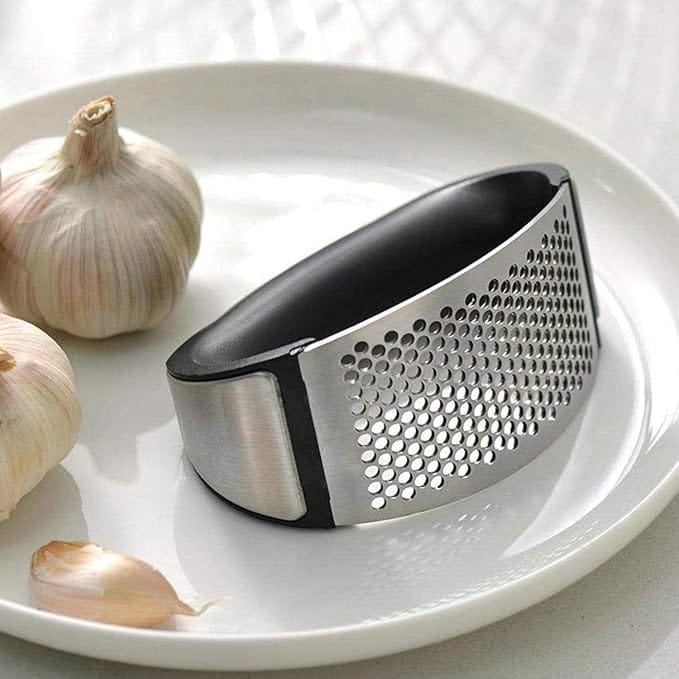 Stainless Steel Garlic Presser Garlic Press Crusher for Kitchen Garlic Crusher for Kitchen