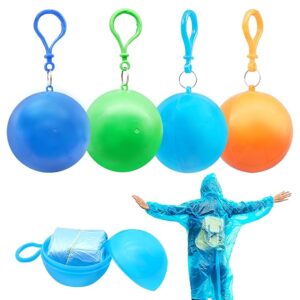 Ball Raincoat | Easy to Carry in Stylish Spherical Keychain For Outdoor Events, Travel & anywhere | Lightweight & Foldable | Protection form Unexpected Rain