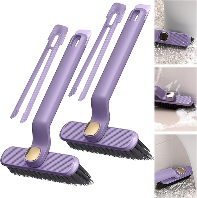 Multi-Function Rotating Crevice Cleaning Brush, 360-Degree Rotating Crevice Cleaning Brush, Hard Bristle Crevice Cleaning Brush, Crevice Gap Cleaning Brush Tool