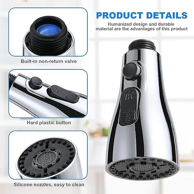 360 Degree Movable Faucet Aerator Infinity 3 Mode Faucet Dual Flow Aerator Kitchen