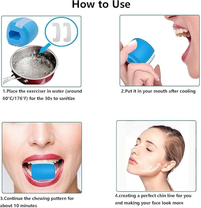 Jawline Exerciser Jaw Face And Neck Exerciser Jawline Exerciser Tool Men Slim and Tone