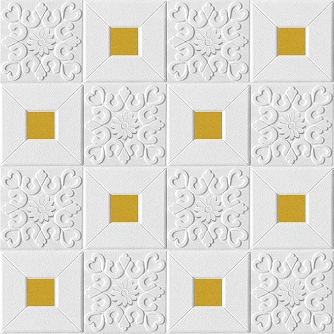 3D Brick Wallpaper for Wall PE Foam Wall Stickers Self Adhesive DIY Wall Decor (70 x 77cm, Appx. 5.8Sq Feet) (Pack Of 1)