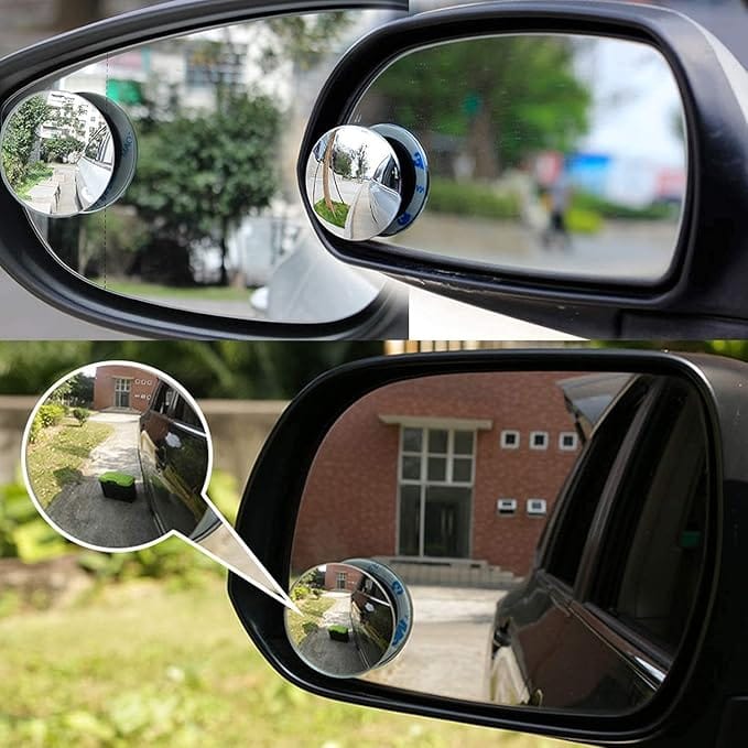 Car Glass Mirror Blind Spot, 360 Mirror, Rear View Convex Mirror, Parking Mirror For Car 2pcs
