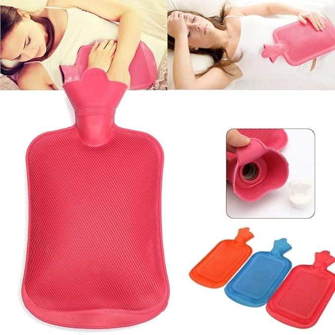 Hot Water Rubber Bottle Bag for Pain Relief Therapy (Pack of 1)