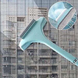 2 in 1 Mesh Cleaning Brush Extended Handle Window Cleaning Brush
