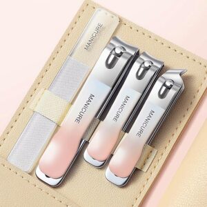 4 in 1 Nail Cutter Set, Stainless Steel Nail Clippers for Precision Toenail and Fingernail Trimming