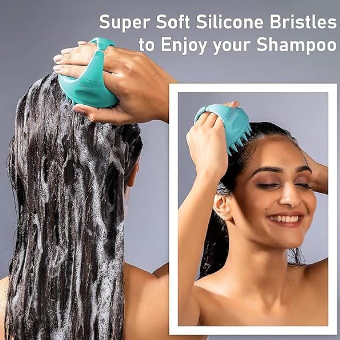 Hair Scalp Massager Shampoo Brush With Soft Silicone Bristles For Anti Dandruff, Exfoliating With Scalp Care Manual Head Massager For Men, Women