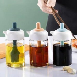 duck oil dispenser plastic bottle with brush