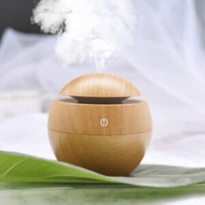 Wooden Cool Mist Humidifiers Essential Oil Diffuser Aroma Air Humidifier with Colorful Change for Car, Office, Babies, humidifiers for Home, air humidifier for Room