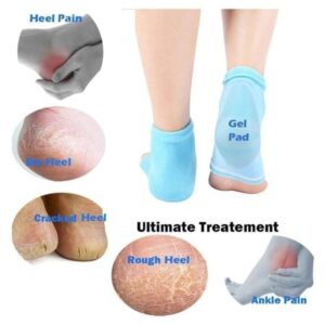 Cotton Half Heel Socks for Cracked Heels – Soft & Breathable Open Toe Socks for Foot Care and Heel Protection