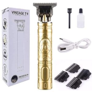 Vintage T9 Trimmer For Men Hair Zero Gapped Clipper Professional Cordless Haircut Electric Beard Trimmer For Men