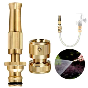 Golden Brass Nozzle Water Spray Gun